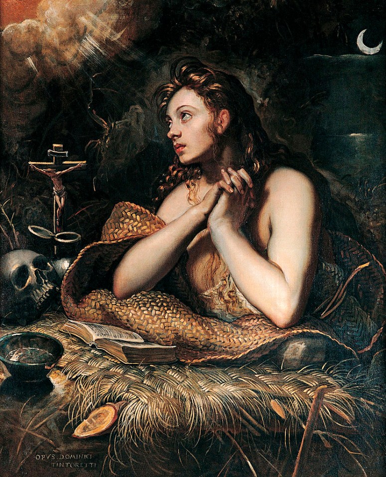 TINTORETTO - Magdalena_penitente_(Musei_Capitolini,_Roma,_1598-1602) Lower