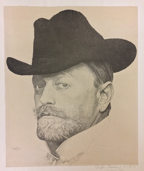 460_Otto_Greiner,_Self_Portrait,_Lithograph,_1913,_The_Daulton_Collection